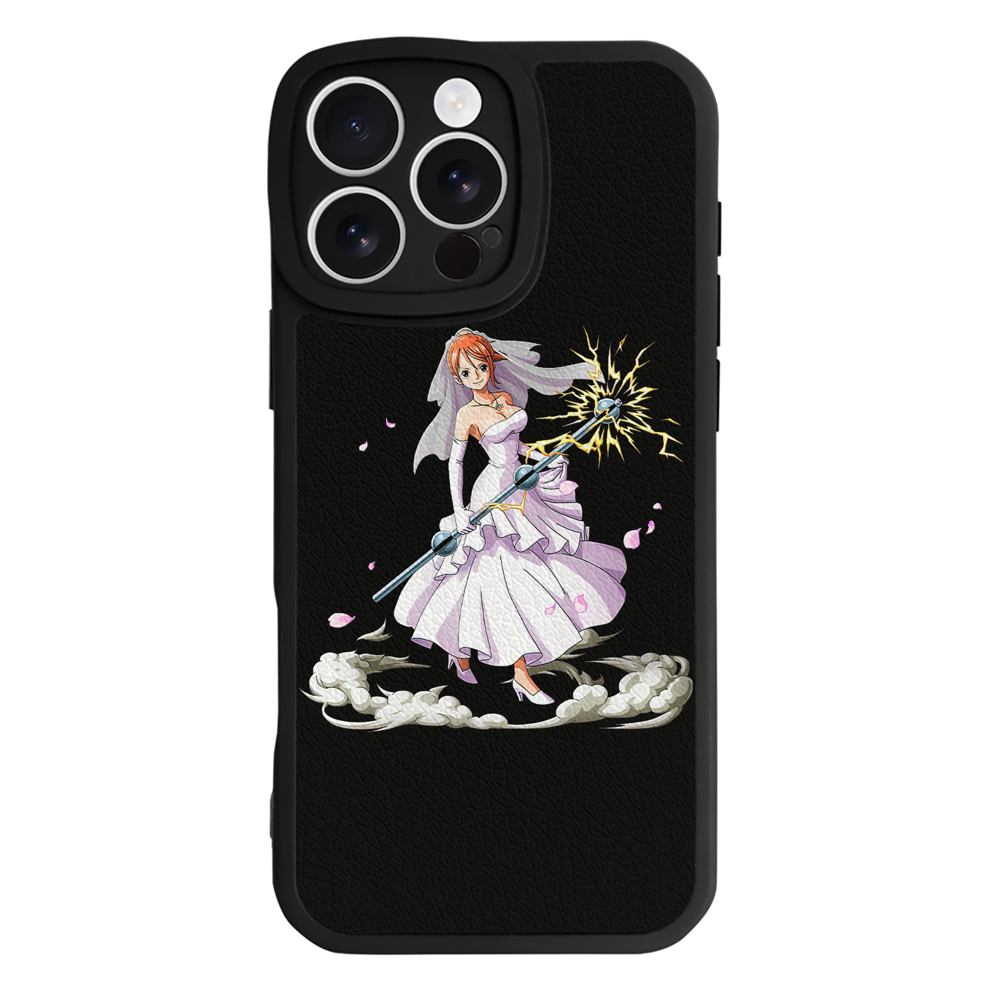 （画像用） ワンピース ナミ ONE PIECE Nami 【iPhone 16シリーズ対応】シリコンスマホケース（レザー調） 材質：シリコン